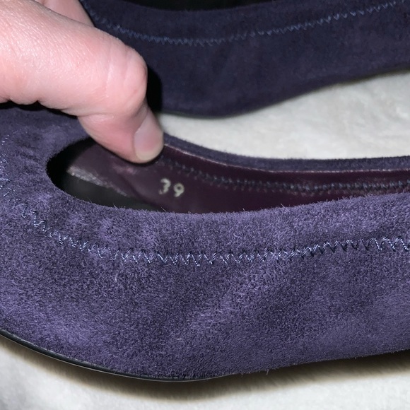 Prada Purple Suede Kitten Heels Size 39 - Picture 5 of 9
